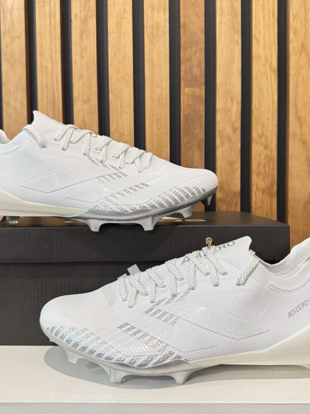 SIZE 9 MENS x Adidas Adizero Electric+ Elite Football Cleats White IE6278 NEW